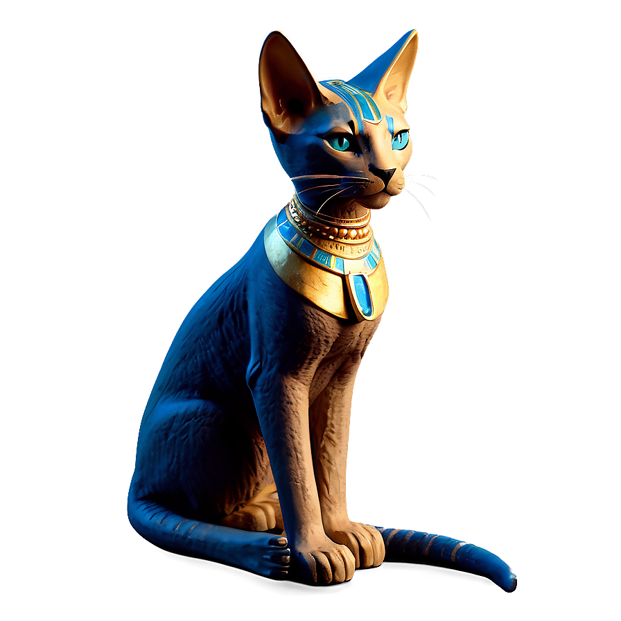 Egyptian Cat Goddess Bastet PNG 06242024 PNG image with a transparent background, free high-resolution download
