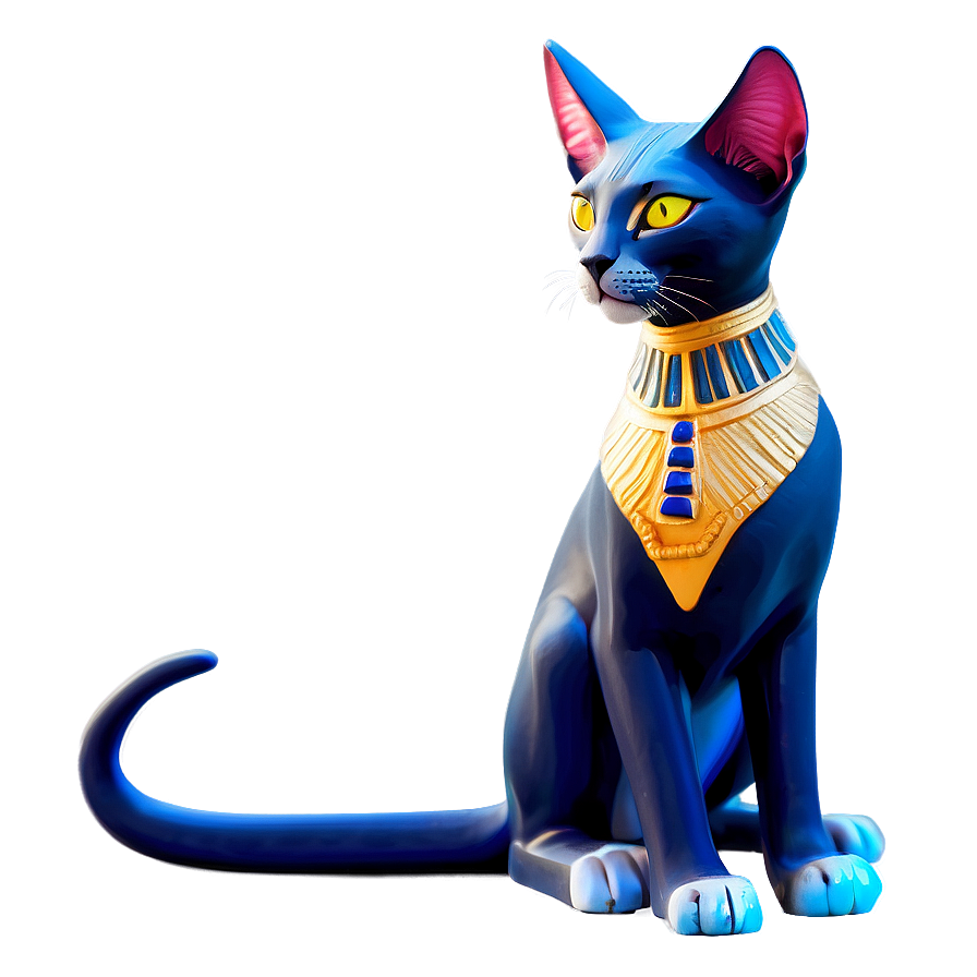 Egyptian Cat Goddess Bastet PNG 06242024 PNG image with a transparent background, free high-resolution download
