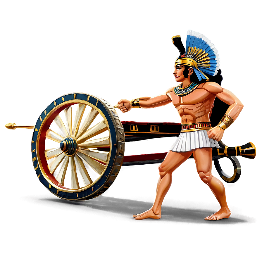 Egyptian Chariot Warfare PNG 06242024 PNG image with a transparent background, free high-resolution download
