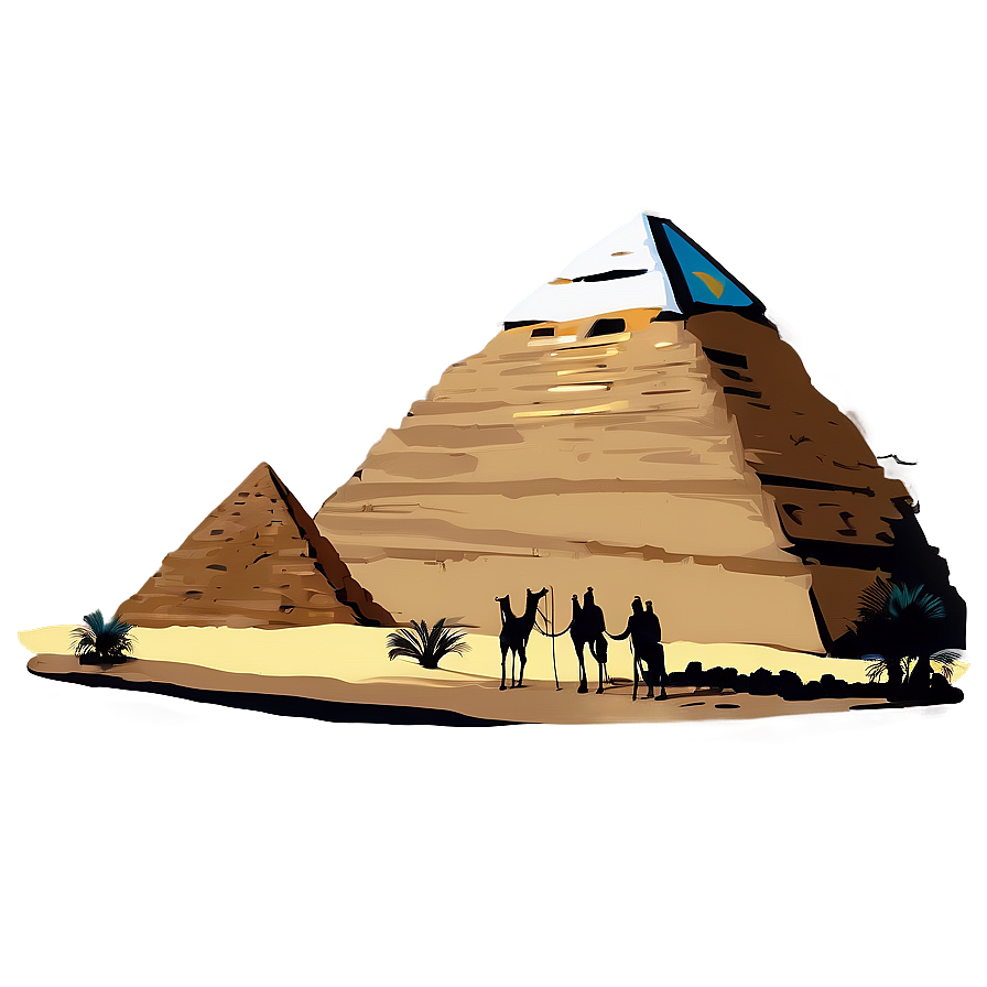 Egyptian Desert Landscape PNG 06242024 PNG image with a transparent background, free high-resolution download