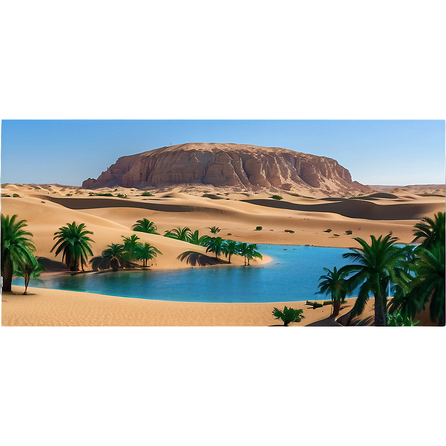 Egyptian Desert Oasis Png Ayi