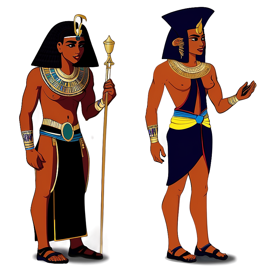 Egyptian Priest And Priestesses Png Mtq78