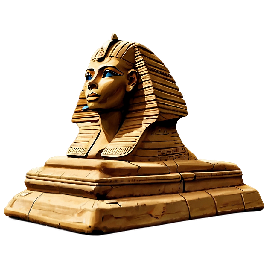 Egyptian Sphinx Monument PNG aip PNG with transparent background