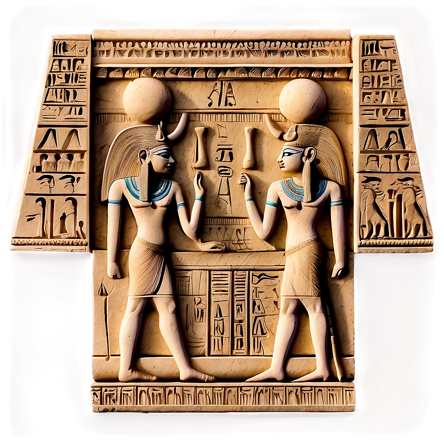 Egyptian Temple Relief Carving Png 91