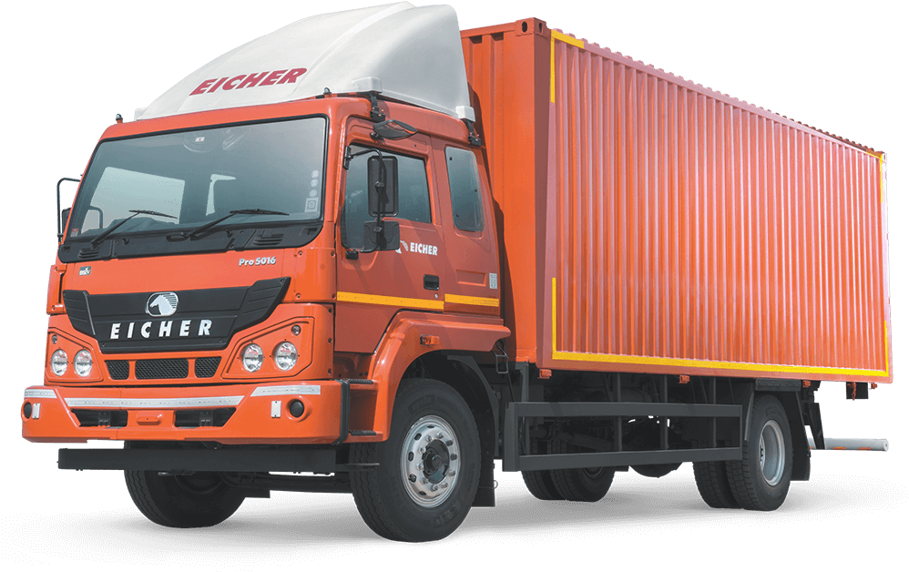 Eicher 22 Ft Container Truck, HD Png Download PNG with transparent background