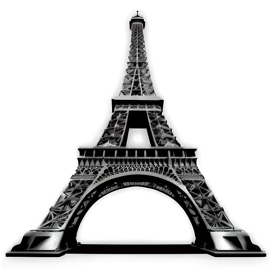 Eiffel Tower Black And White Png Wbu