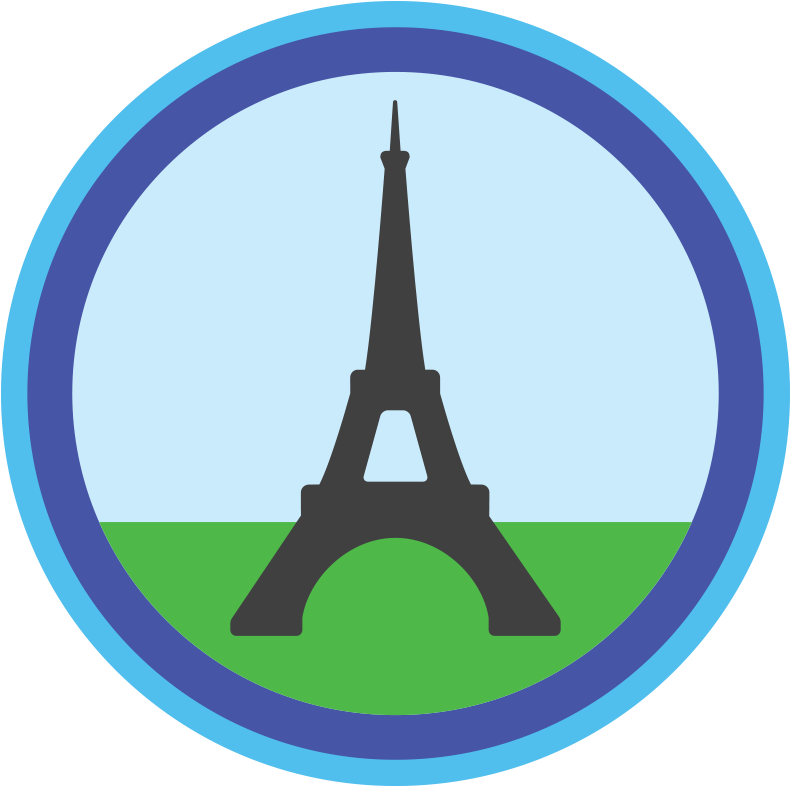 Eiffel Tower Circle Logo