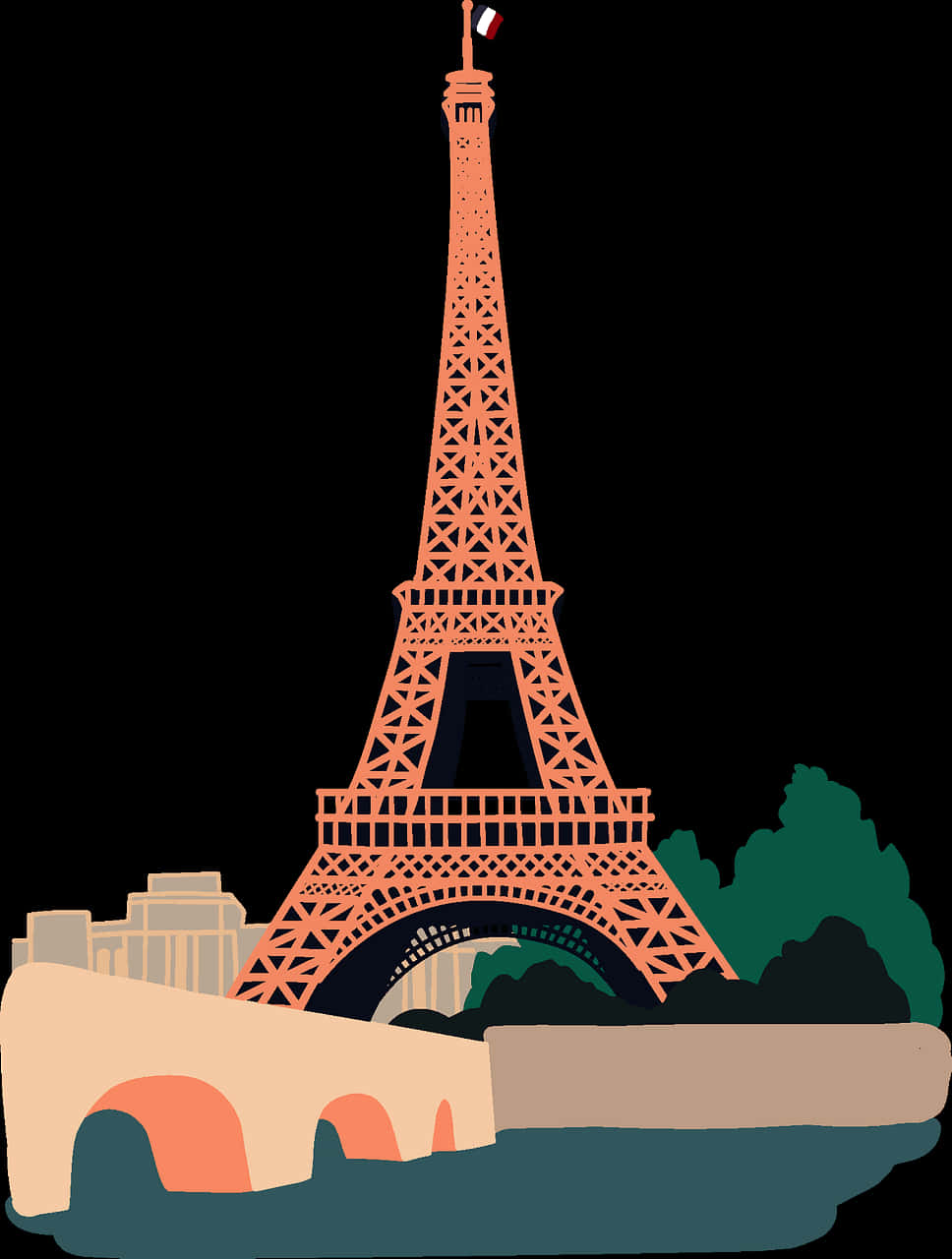 Eiffel Tower Clipart - Eiffel Tower Vector, HD Png Download PNG with transparent background