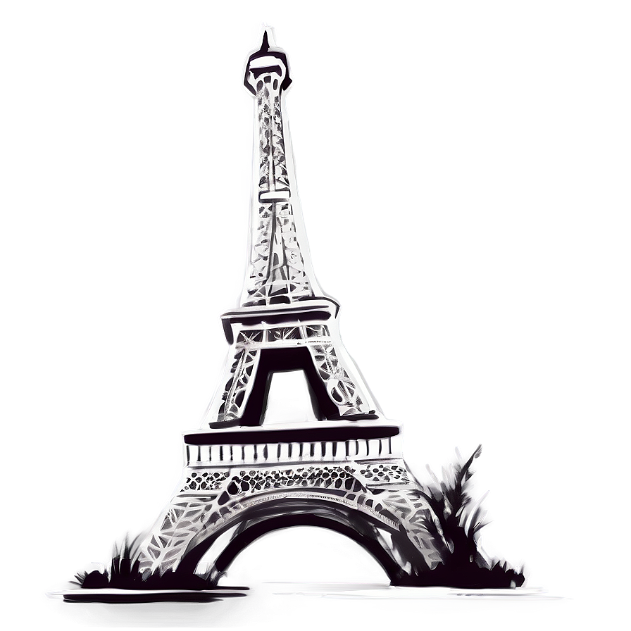 Eiffel Tower Fashion Illustration Png Vew30