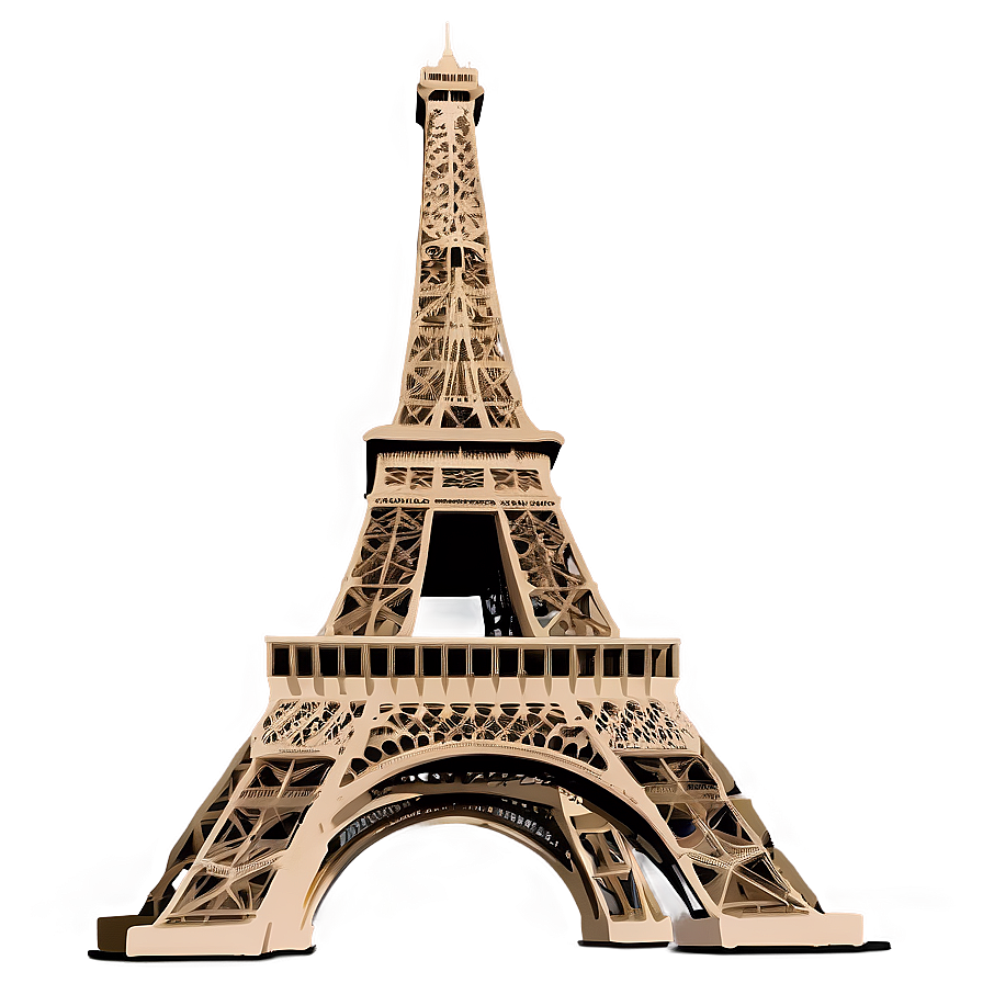 Eiffel Tower Illustration PNG 12 PNG with transparent background