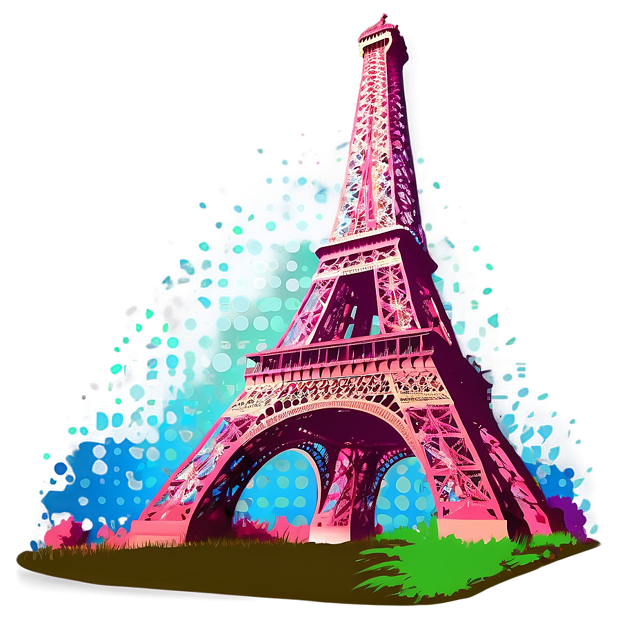 Eiffel Tower Pop Art Png 42