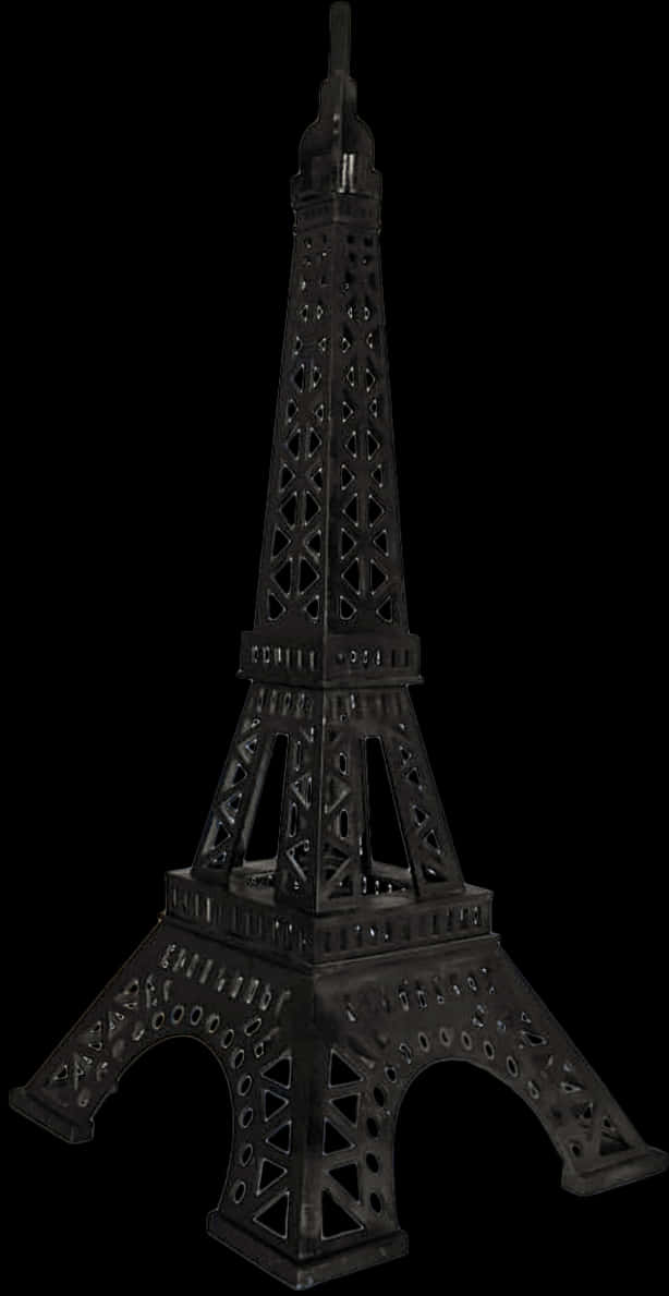 Eiffel Tower Replica Black Background