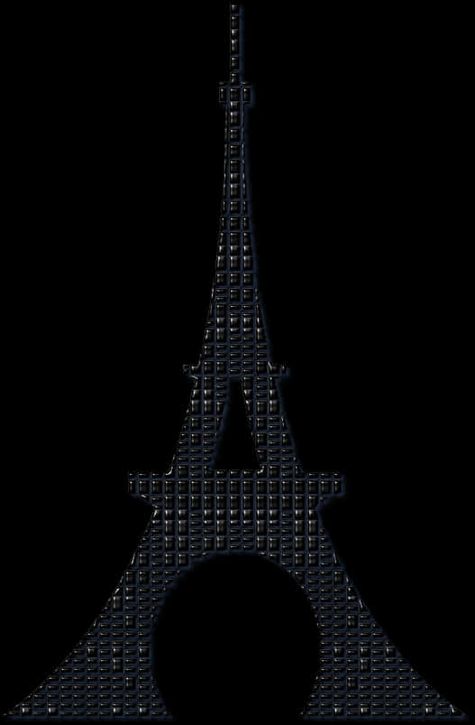 Eiffel Tower Silhouette Art