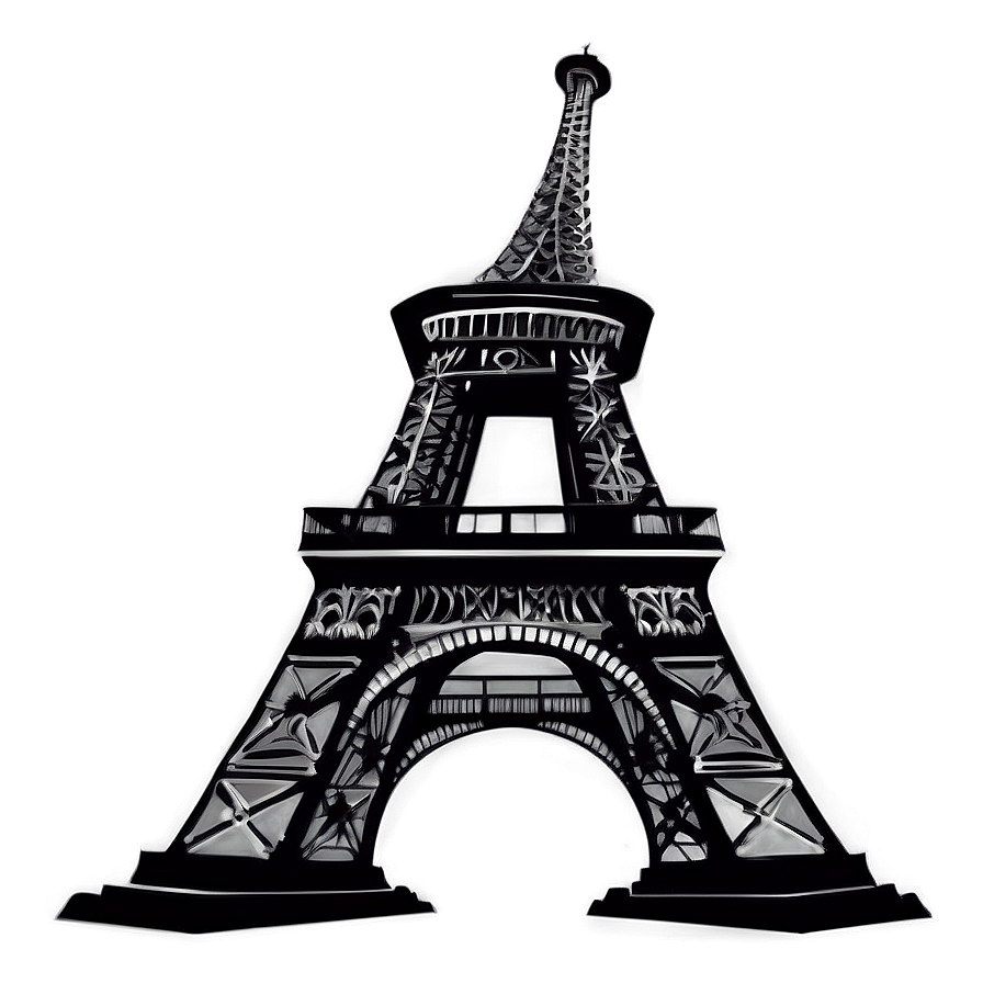Eiffel Tower Silhouette PNG 39 PNG with transparent background
