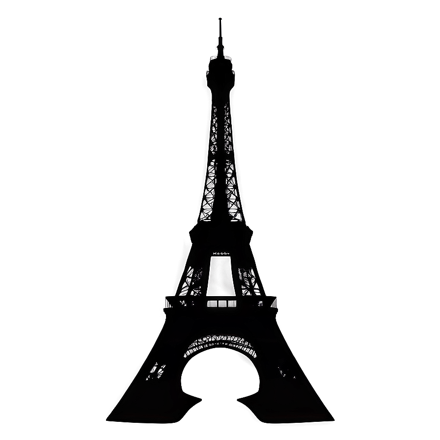 Eiffel Tower Silhouette PNG ymk PNG with transparent background