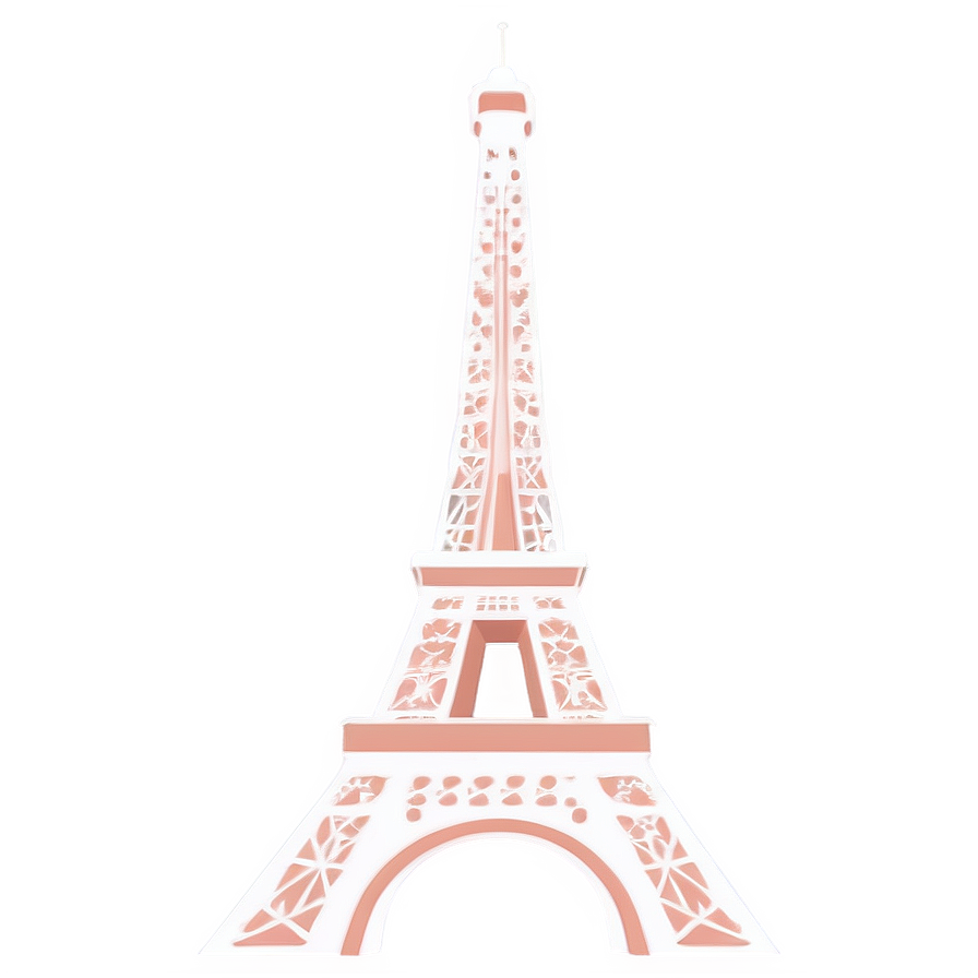 Eiffel Tower Stylized Illustration Png 66