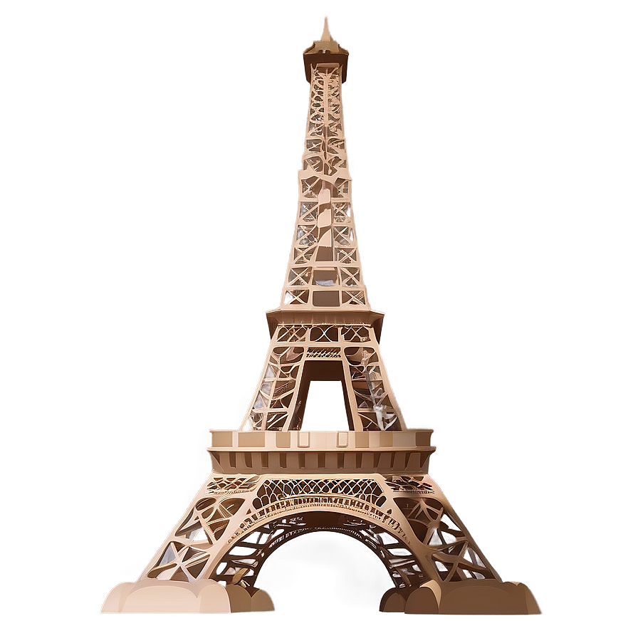 Eiffel Tower With Tourists Png 10