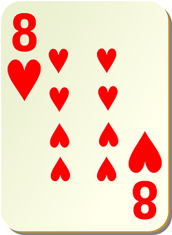 Eight_of_ Hearts_ Playing_ Card PNG with transparent background