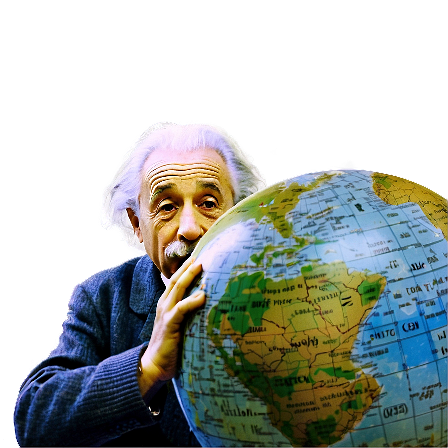 Einstein And Globe Png Vek