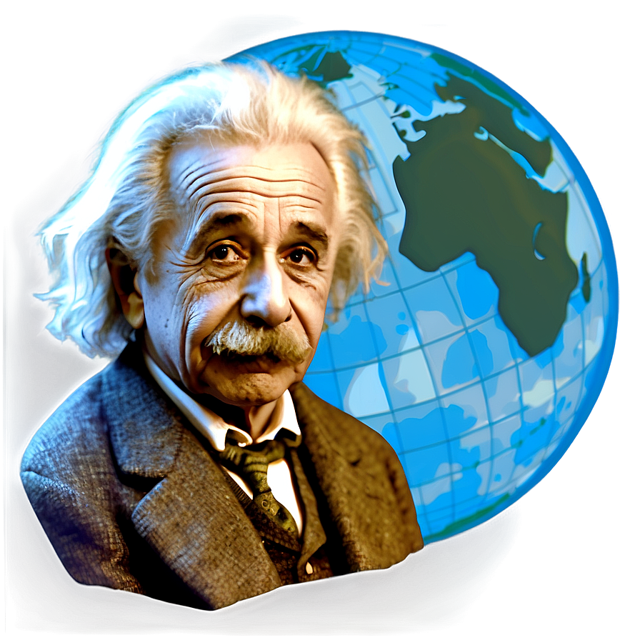 Einstein And Globe Png Yfw