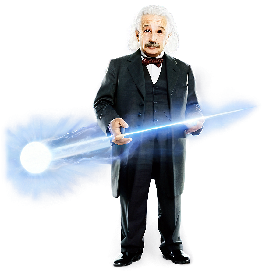 Einstein And Light Beam Png 06242024