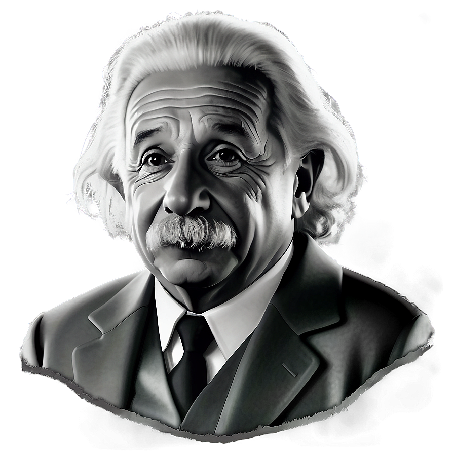 Einstein Black And White Png Pnp