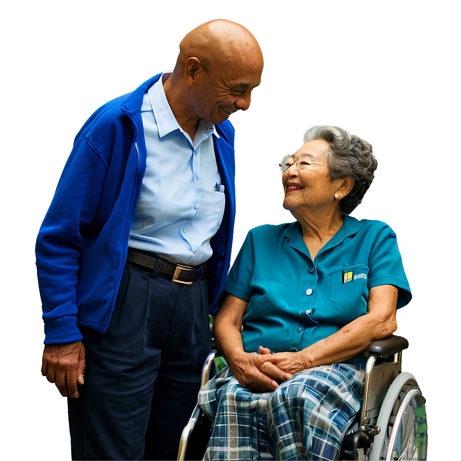 Elderly Care Intervention PNG 06262024 PNG with transparent background