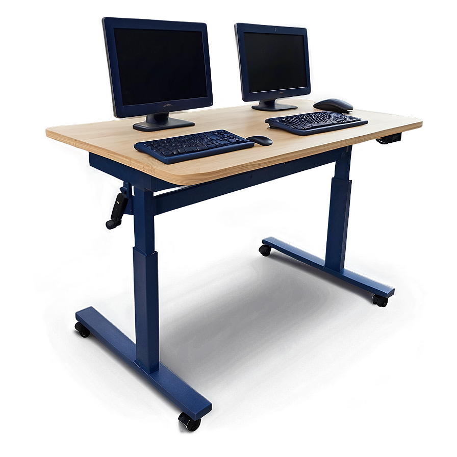 Electric Adjustable Student Desk Png 36