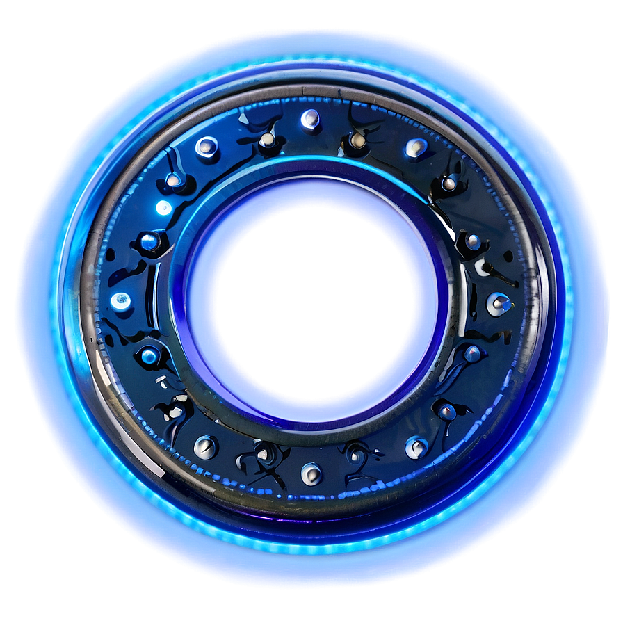 Electric Blue Circle Png 05062024