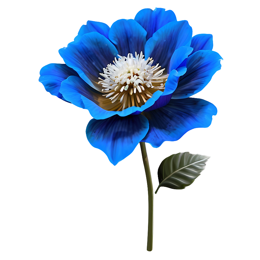 Electric Blue Flower Png Mjn