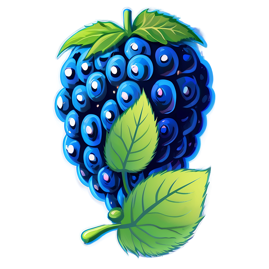 Electric Blue Raspberry PNG tmb76 PNG image with a transparent background, free high-resolution download