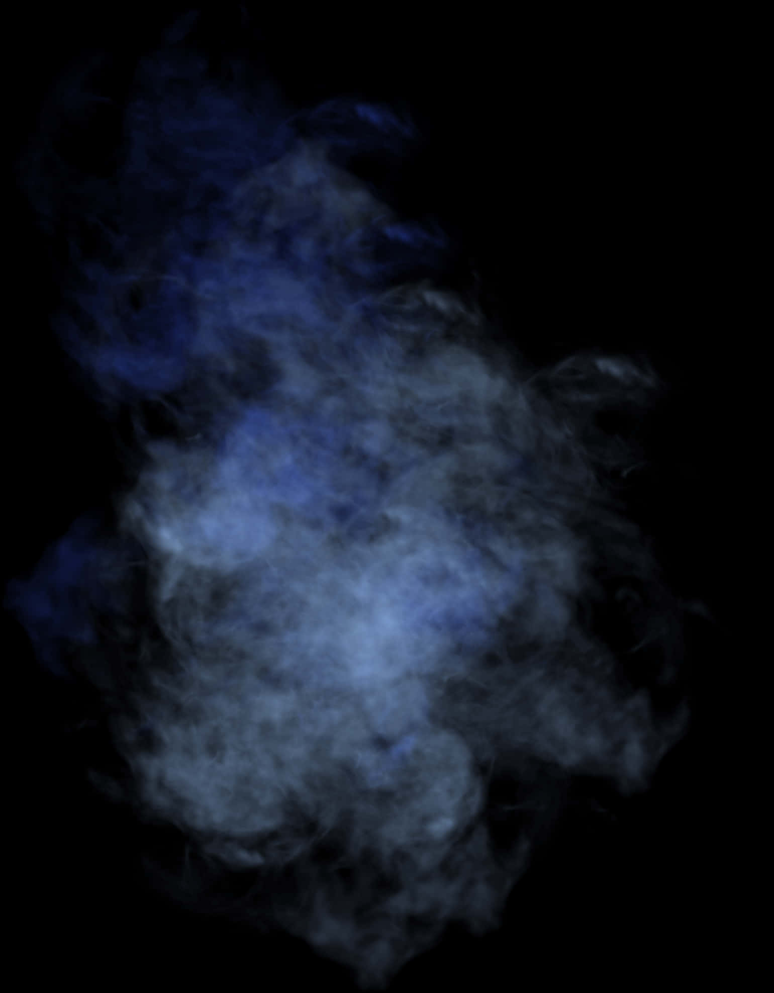 Electric_ Blue_ Smoke_ Abstract PNG with transparent background