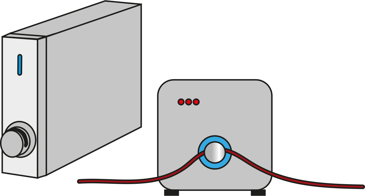 Electric Boilerand Thermostat Vector