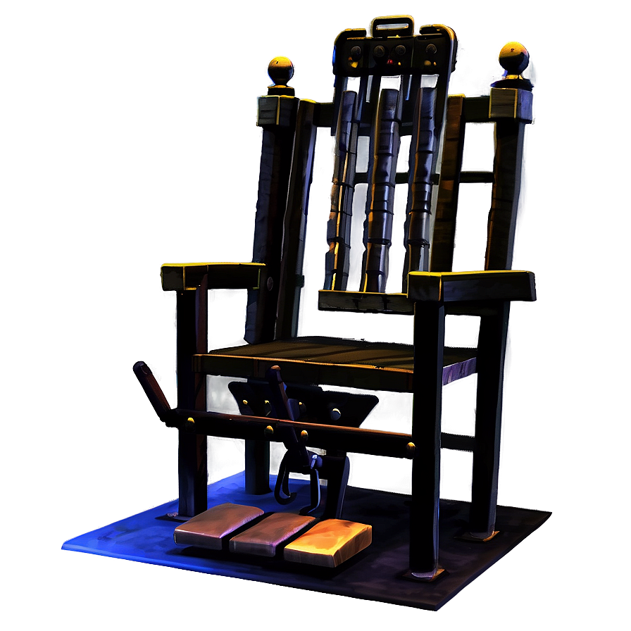 Electric Chair In Dark Room Png Qya29