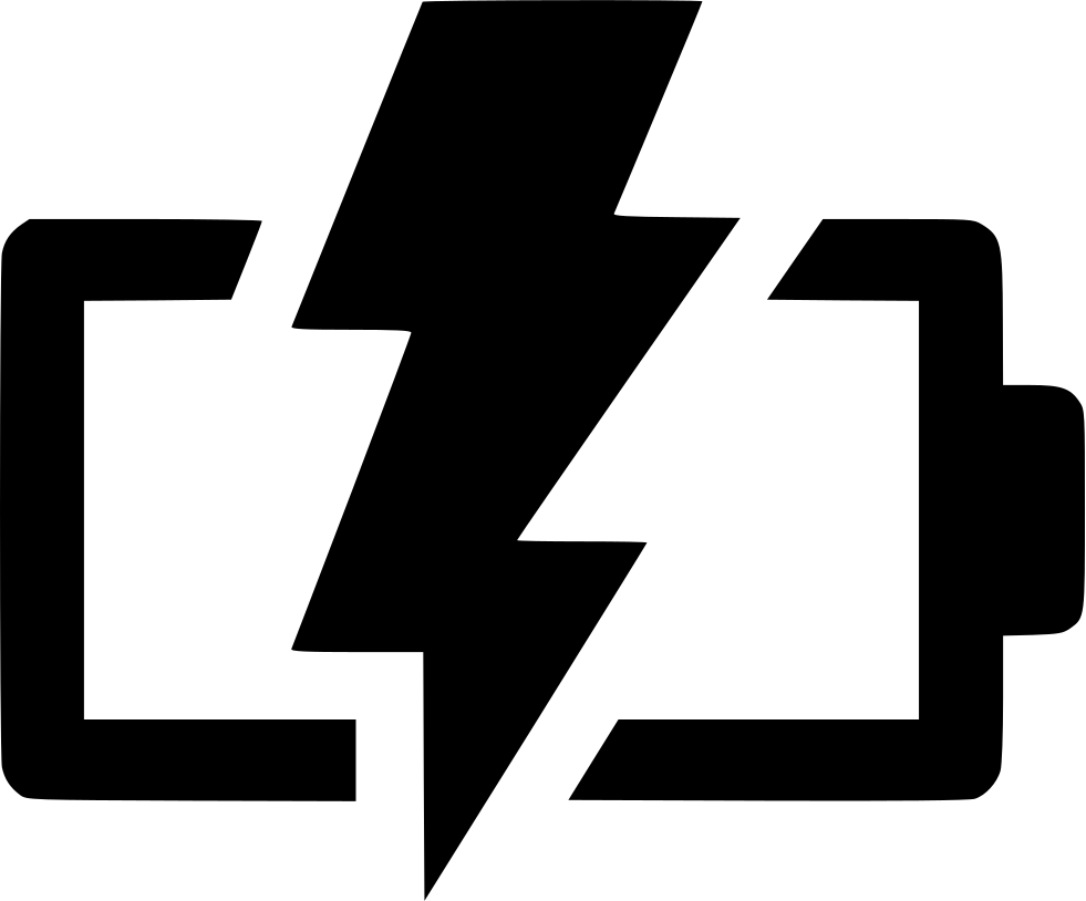 Electric Charge Symbol Graphic PNG with transparent background