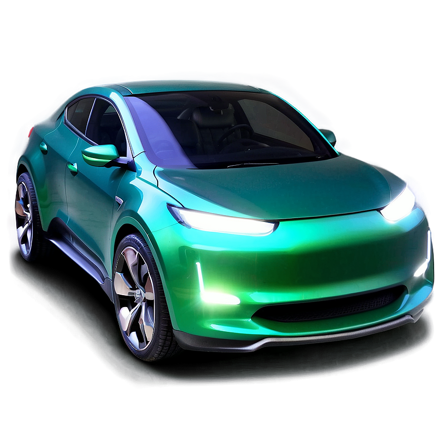 Electric Coupe Car Artwork Png 48