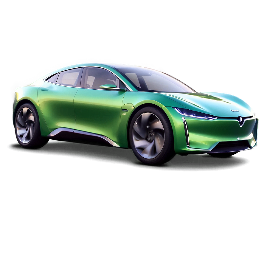 Electric Coupe Car Artwork PNG xhk13 PNG with transparent background