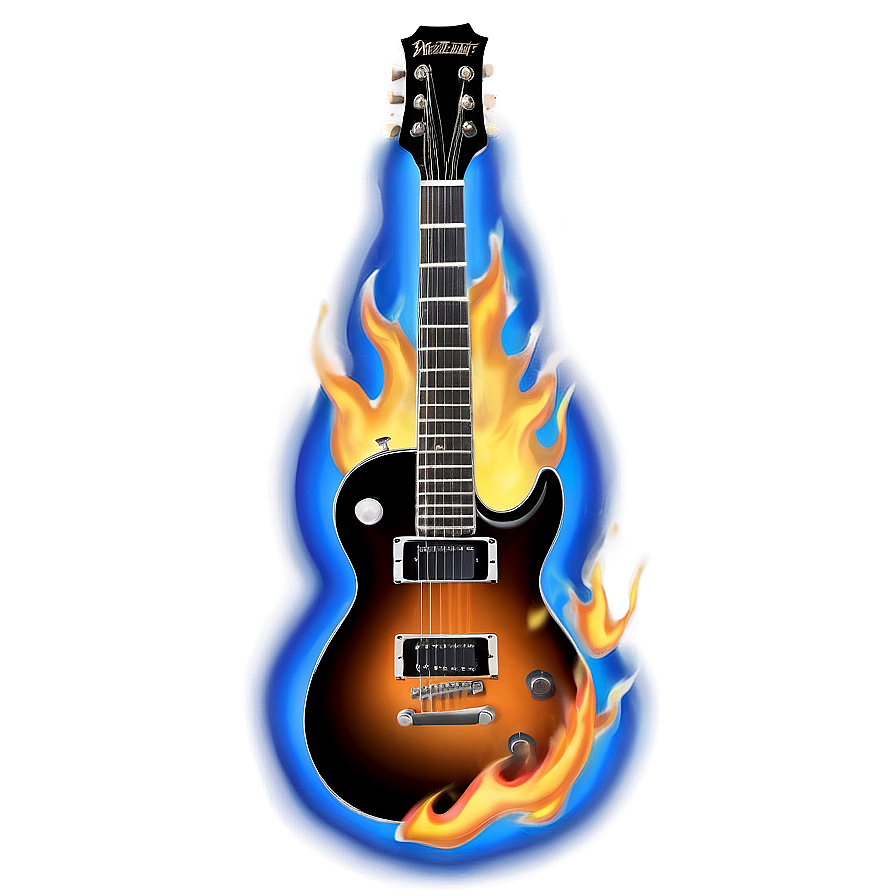 Electric Guitar Flames Png 7