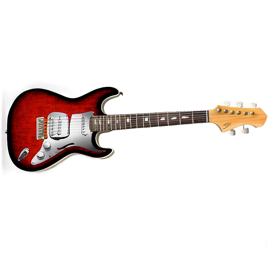 Electric Guitar Illustration Png Fey14