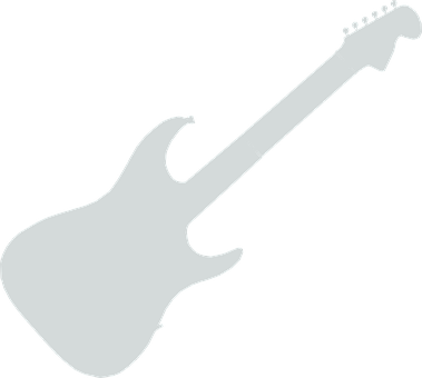 Electric Guitar Silhouette Black Background PNG with transparent background