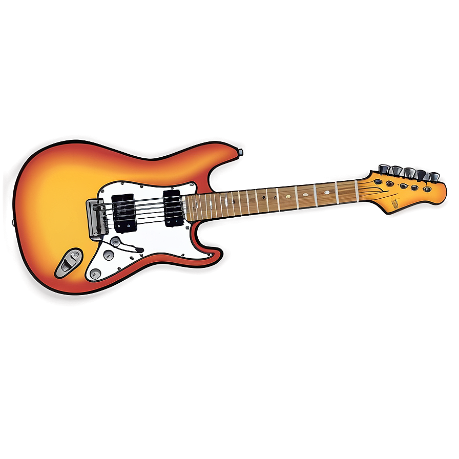 Electric Guitar Sketch Png 05252024