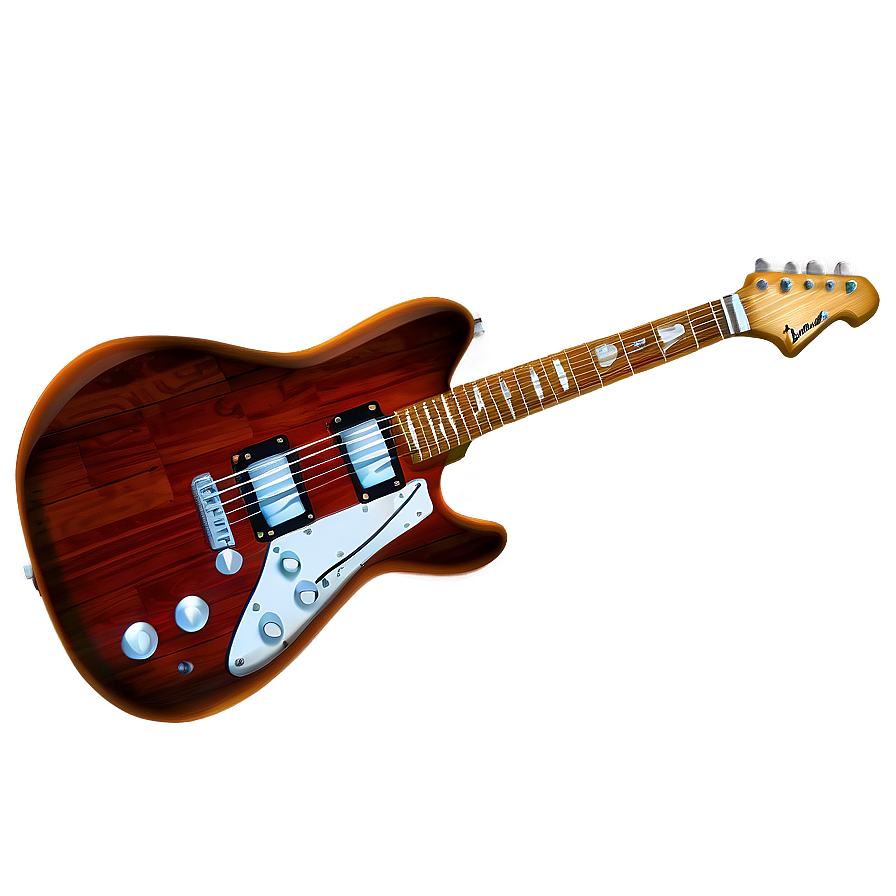 Electric Guitar Sketch Png Xcx10