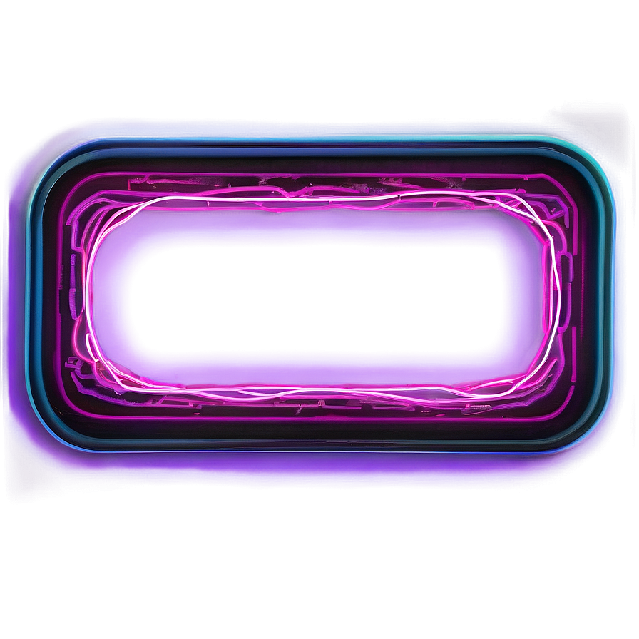 Electric Neon Rectangle Png 7