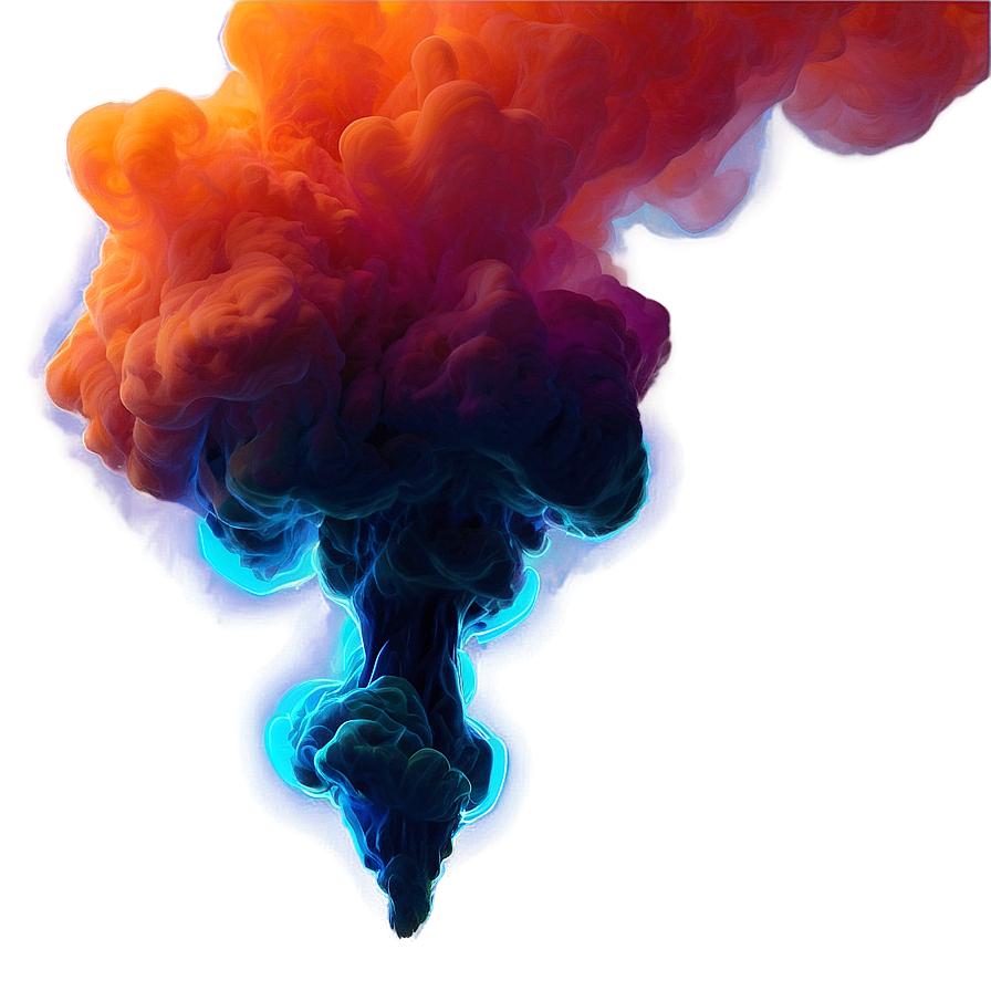 Electric Orange Smoke Artwork Png 06262024