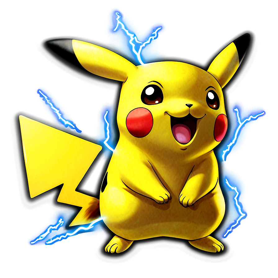 Electric Pikachu PNG 05032024 PNG with transparent background