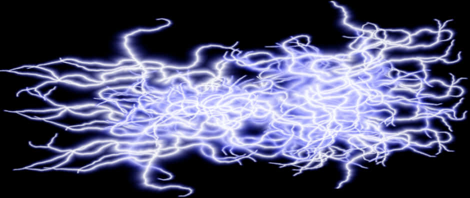 Electric Plasma Energy Background PNG with transparent background