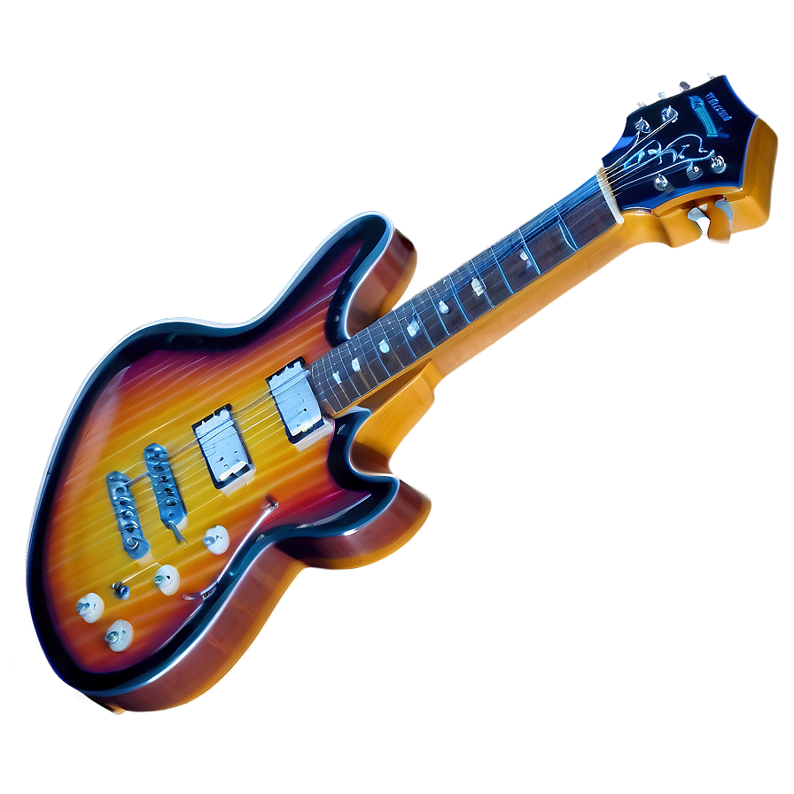 Electric Pop Guitar PNG 06242024 PNG with transparent background