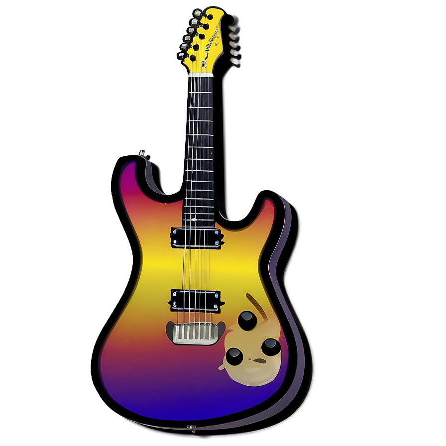 Electric Pop Guitar PNG 06242024 PNG with transparent background