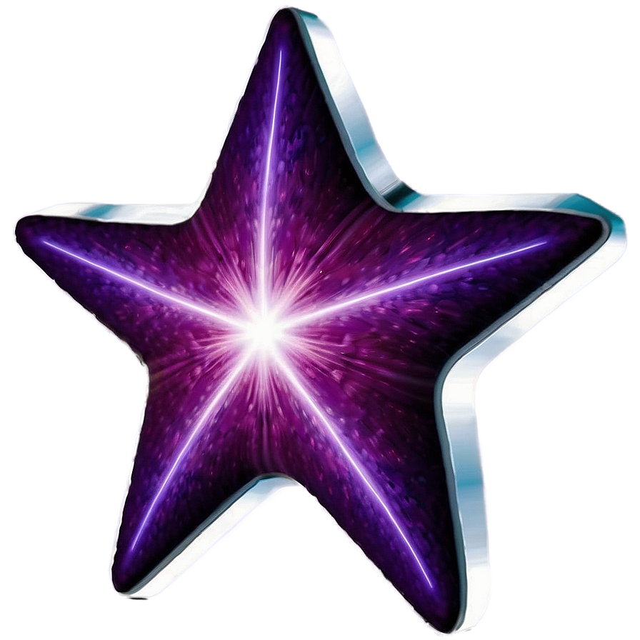 Electric Purple Star Motif Png 06252024