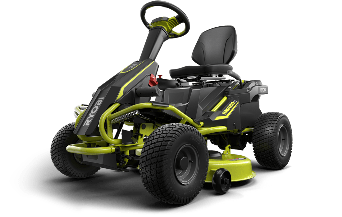 Ryobi Electric Riding Mower, HD Png Download PNG with transparent background
